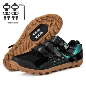 Winter MTB Cycling Sneaker with SPD-SL Cleat Men's Off-Road Bicycle Outdoor Shoe - Picture 1 of 34