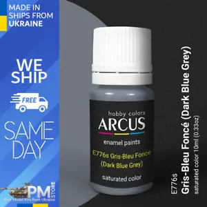 Arcus 776 Enamel paint French aviation WW2 Gris-Bleu Foncé saturated color - Picture 1 of 3