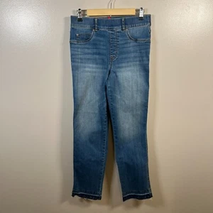 Pantalones de mezclilla Spanx de pierna recta talla mediana vintage azul índigo elásticos - Imagen 1 de 9
