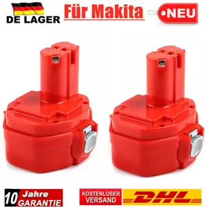 2x 4,8Ah Ni-MH Für Makita 14.4V Akku PA14 1420 1422 1433 1434 1435 6337D 192600 - Bild 1 von 17