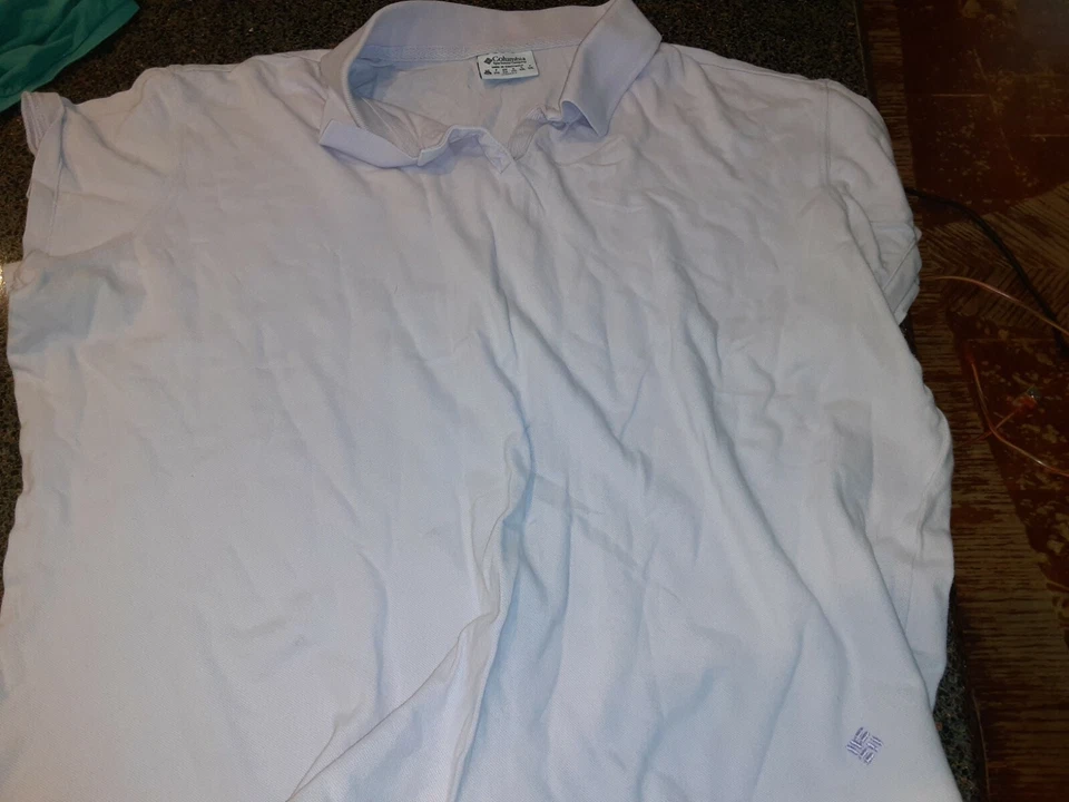 Womens Polo By Columbia XL Polo Short Sleeve Light Purple #S92 - Image 1 of 2