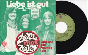 Zwei Mal Zwei -Liebe Ist Gut (People Need Love) / Laßt Uns Alle Freunde- 7" 45 - Picture 1 of 1