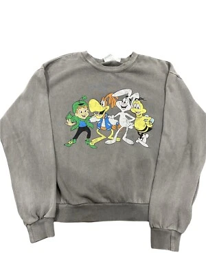 Sudadera De Colección General Mills Personajes Cereales Pequeña Gris Twix Cocoa Puffs Lucky Foto 1 de 4