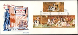 Australia 1970 bicentenario tira de cocina de 5 + 30c WCS sin dirección FDC, en muy buen estado - Imagen 1 de 1