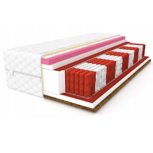 MATRATZE 90x200cm METIS H4 Taschenfederkern multipocket Kokos 24cm 9 zonen Diamo