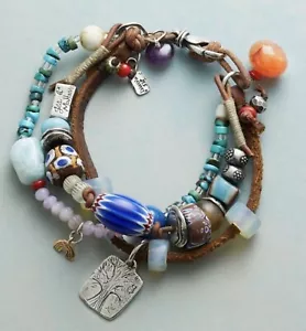 NEW Jes Maharry Sterling Silver 14K Western Skies Bracelet Sundance Catalog - Picture 1 of 8