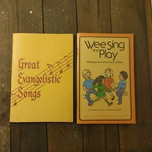 Vintage Liederbücher Große Evangelistische Lieder & Wir singen und spielen religiöse Musik - Bild 1 von 7