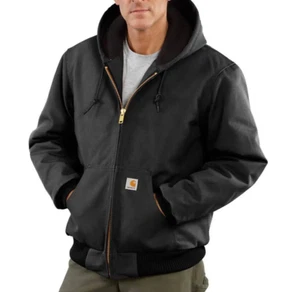 Carhartt MEN'S 3XL FIRM Duck INSULATED Flannel Lined ACTIVE Jacket Workwear - Picture 1 of 5