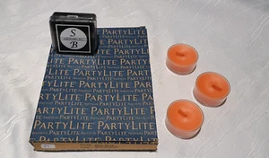 A 24/99-24 Partylite Teelichter  12 Stück Duftkerzen  Duft Pfirsich -Nektar - Picture 1 of 2