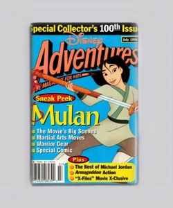 MULAN / DISNEY ADVENTURES - IMÁN NEVERA 2"x3" (revista retro 1998) - Imagen 1 de 3