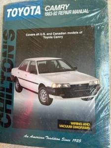 Toyota Camry manual de reparación Chilton #(8265) 68200 1983-1992 - Imagen 1 de 8