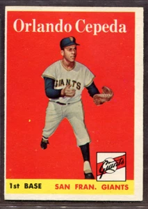 1958 Topps Set-Break #343 Orlando Cepeda RC EX-EXMINT *JAYSACE* - Bild 1 von 2