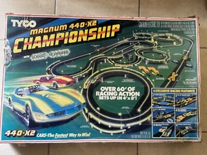 Tyco Magnum 440-X2 Championship Slot Car Racing Nite Glow & (2) INDY Cars | USED - Picture 1 of 18