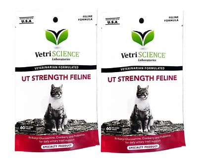 VetriScience UT Strength Feline 60 Chews  - Urinary Support for Cats Set of 2 - Image 1 of 4