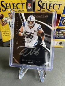 2020 Panini Immaculate Eye Black Auto 22/99 Quenton Nelson Indianapolis Colts - Bild 1 von 2