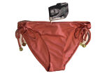 NWT Isola by Megan Gale Peachy Loop Tie Side Bikini Bottom, Size 12, RRP $80
