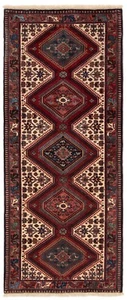 Yalameh Hand-Knotted 207x85 cm-Rug, Oriental, Runner, Carpet, Beige - Picture 1 of 11