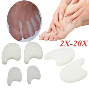 2-20Pcs Silicone Gel Toe Wedge Separators Polymer Pad Foot Protector Spacers A A - Picture 1 of 6