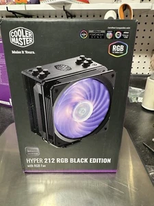 Cooler Master Hyper 212 RGB Black Edition CPU Air Cooler, SF120R RGB Fan, - Picture 1 of 4