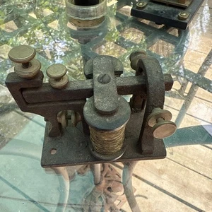 Telegraph Morse Partrick And Carter Cast Iron Sounder on Base - Zdjęcie 1 z 6