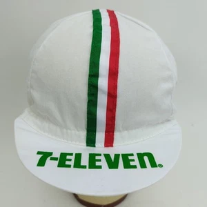 Vintage 7-Eleven Cycling Hat Cap Bicycle Race Bike Eroica USA 7-11 7 Eleven - Picture 1 of 22