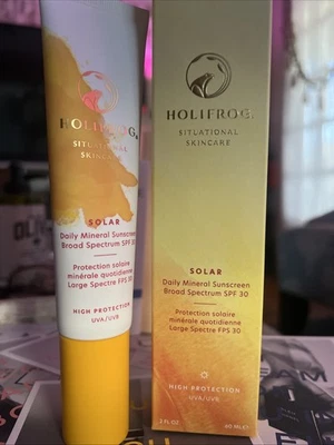 HOLIFROG Solar Diário Mineral Protetor Solar/FPS 30/2floz Expiração 6/2027 Fresco! - Imagem 1 de 3