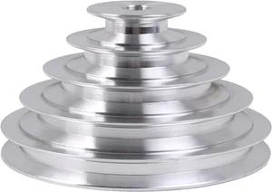 CNBTR 16Mm Foro 54Mm-150Mm Dia Esterno Alluminio 5 Slot Tipo a Puleggia 5 Passi Puleggia - Foto 1 di 12