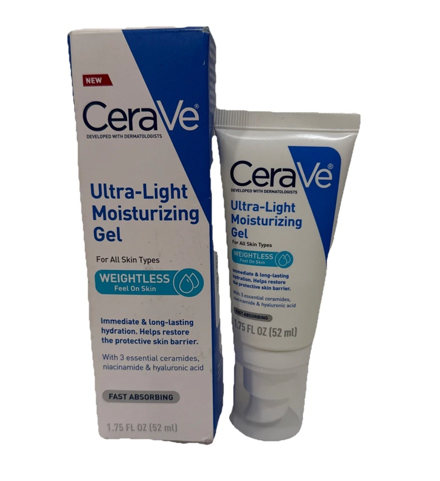 ¡Nuevo! Gel facial hidratante ultraligero CeraVe - 1,75 fl oz absorción rápida Foto 1 de 1