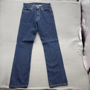 Jeans Levis 501 Para Hombre 30x34 Azul Denim Botón Mosca Pierna Recta Calce Original - Imagen 1 de 10