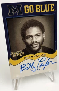 TK Legacy BILLY TAYLOR AUTO Card M GO BLUE Card #MGB77 MICHIGAN WOLVERINES - Picture 1 of 7