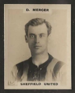 PINNACE FOOTBALL-PHOTO BACK-#0150- SHEFFIELD UNITED - D. MERCER  - Picture 1 of 2
