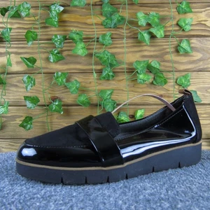 Dr. Scholl's Damen 8 Schwarz Lack Synthetik Halbschuhe Plateau Slipper Freizeitschuh - Bild 1 von 6