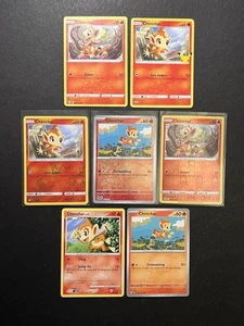 5 Chimchar Pokemon Card Collection SWSH SV Reverse Holo Confetti McDs 25th PTCG - Picture 1 of 2