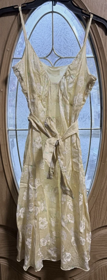 Mini Vestido Free People Mujer Multicolor Cuello en V Corbata Frontal 100% Seda Talla 10 Foto 1 de 4