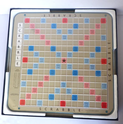 Vintage Selchow & Righter 1977 Scrabble Deluxe Edition with Turntable Game Board - Image 1 of 4