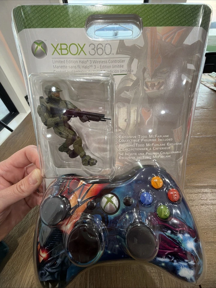Mando Inalámbrico Edición Limitada Halo 3 Xbox 360 + Figura Todd McFarlane Foto 1 de 4