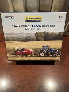 1/64 NH T8.275 Tractor w/BB9060 Square Baler, 2012 Farm Show, ERTL 13833A - Picture 1 of 1
