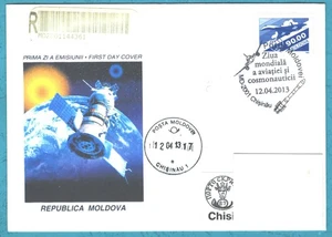 2013 Moldova Space World Day of Aviation and Cosmonautic Postmark - Picture 1 of 2