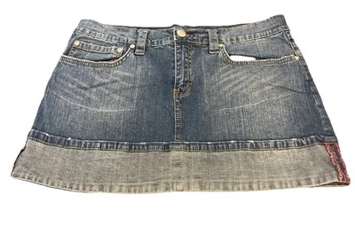 Minifalda vaquera Tommy Hilfiger vintage años 90’s con dobladillo para mujer talla 9 Y2K Foto 1 de 3