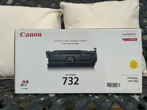 Genuine Canon 732 Yellow Toner Cartridge 6260B002 i-SENSYS LBP7780C NEW - Afbeelding 1 van 5