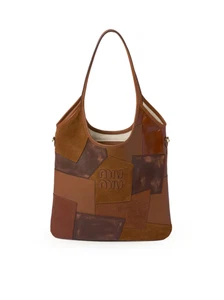 MIU MIU Ivy $3200 Cognac Patchwork Tote Bag New And Authentic - Picture 1 of 4