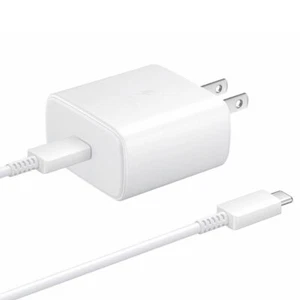 Genuine 45W Super Fast Charger Adapter Plug & Cable For Samsung Galaxy S23 S24 - Picture 1 of 6
