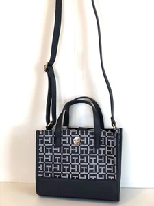 Tommy Hilfiger Mini Tote Handbag Navy Blue Color - Picture 1 of 12