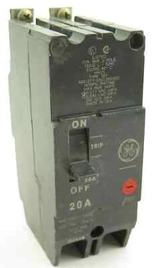 GE TEY220 Leitungsschutzschalter, General Electric 2-polig, 20A, 480/277V, Typ TEY - Bild 1 von 3