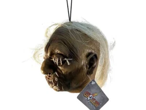 Cabeza encogida colgante utilería decoración látex adorno de brujería 8 pulgadas Halloween vudú - Imagen 1 de 7