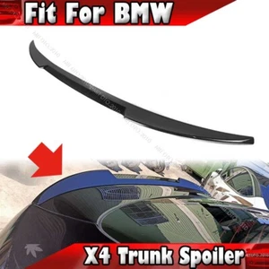19-25 Unpainted Fit For BMW X4 G02 Rear Trunk Middle Spoiler Wing DTO Style SUV - Picture 1 of 7