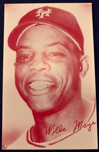 Willie Mays 1980 mostra Hall of Fame Willie Mays New York Mets HOF - Foto 1 di 6