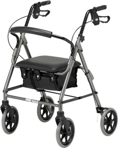 Days Lightweight Folding 100 Series 4 Wheel Rollator  - Seat & Storage - Medium - Picture 1 of 6
