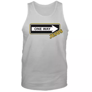 Jesus One Way Christian Religious God Bible Church Jesus Christ Graphic Tank Top - Bild 1 von 8