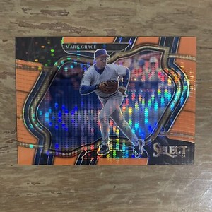 2023 SELECT MARK GRACE 2/3 NEON ORANGE PULSAR DIAMOND LEVEL SP #257 CHICAGO CUBS